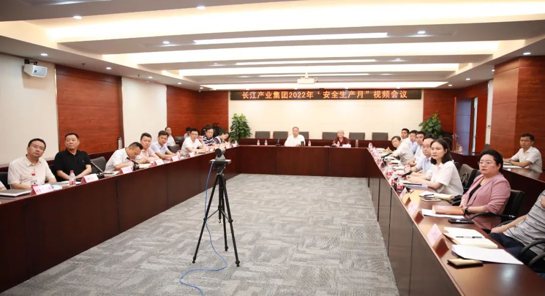 守法履责保安全 强化督导抓落实  长江产业集团召开“安全生产月”专题视频会